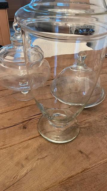 Glazen Potten met Deksel - Decoratief beschikbaar voor biedingen
