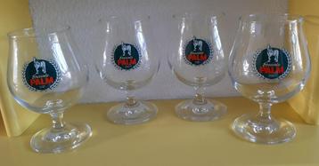 4x Palm bier glas beschikbaar voor biedingen