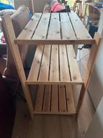Houten Stellingkast met 3 Planken, Huis en Inrichting, Kasten | Stellingkasten, Ophalen, Gebruikt