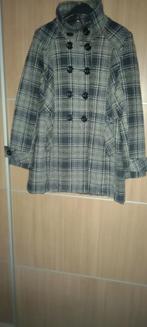 jas NETTE DAMESJAS geruiten jas 40, Ophalen of Verzenden, Gedragen, Maat 38/40 (M), Grijs