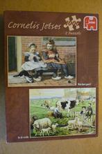 Jumbo Cornelis Jetses '' WAT DOET POES?/ IN DE WEI'' 1000 st, Hobby en Vrije tijd, Denksport en Puzzels, Ophalen of Verzenden
