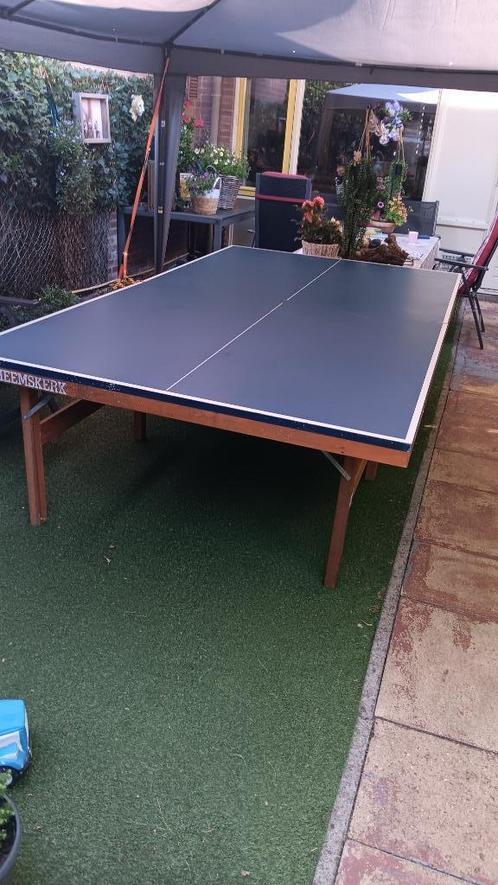 Tafeltennis/ pingpong tafel MOET Z.S.M WEG!!, Sport en Fitness, Tafeltennis, Gebruikt, Tafel Outdoor, Inklapbaar, Verrijdbaar