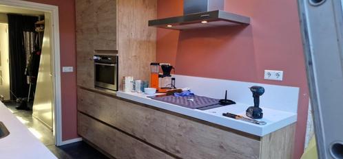 Moderne houtkleur eilandkeuken GEDEMONTEERD, Huis en Inrichting, Keuken | Complete keukens, Zo goed als nieuw, Overige typen, Overige kleuren