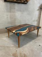 Prachtige rechthoekige Epoxy salontafel met suarhout, Overige materialen, 50 tot 100 cm, Epoxy, Nienhof 48, 6715 AD, Ede