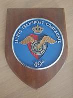 Schildje 49e Lichte Transport Compagnie, Ophalen of Verzenden, Landmacht, Nederland, Embleem of Badge