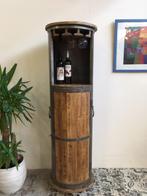 Wijn / drank kast op wielen 150 cm hoog., 15 tot 25 flessen, Nieuw, Ophalen of Verzenden, Metaal