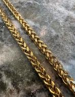 21k Gouden Vossenstaart Ketting - Prachtig!, Ophalen of Verzenden, Nieuw, Goud