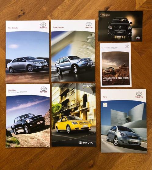 7 Griekse Toyota folders, Boeken, Auto's | Folders en Tijdschriften, Nieuw, Toyota, Verzenden