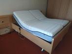 tweepersoons bed, 160 cm, 2 x 80, beuken kleur, Huis en Inrichting, Ophalen, Gebruikt, Tweepersoons, 200 cm
