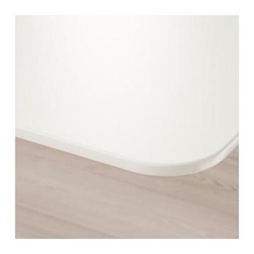 Ikea Bureau Bekant 160x80 hoogte verstelbaar - afbeelding 4