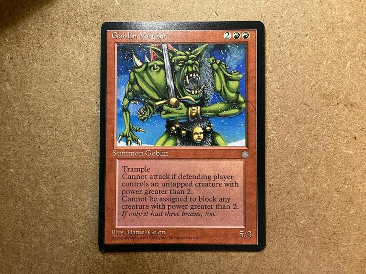 1x Goblin Mutant (Excellent), Hobby en Vrije tijd, Verzamelkaartspellen | Magic the Gathering, Zo goed als nieuw, Losse kaart