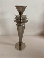 Vintage Metalen Kandelaar, Gebruikt, 25 tot 50 cm, Ophalen of Verzenden, Metaal