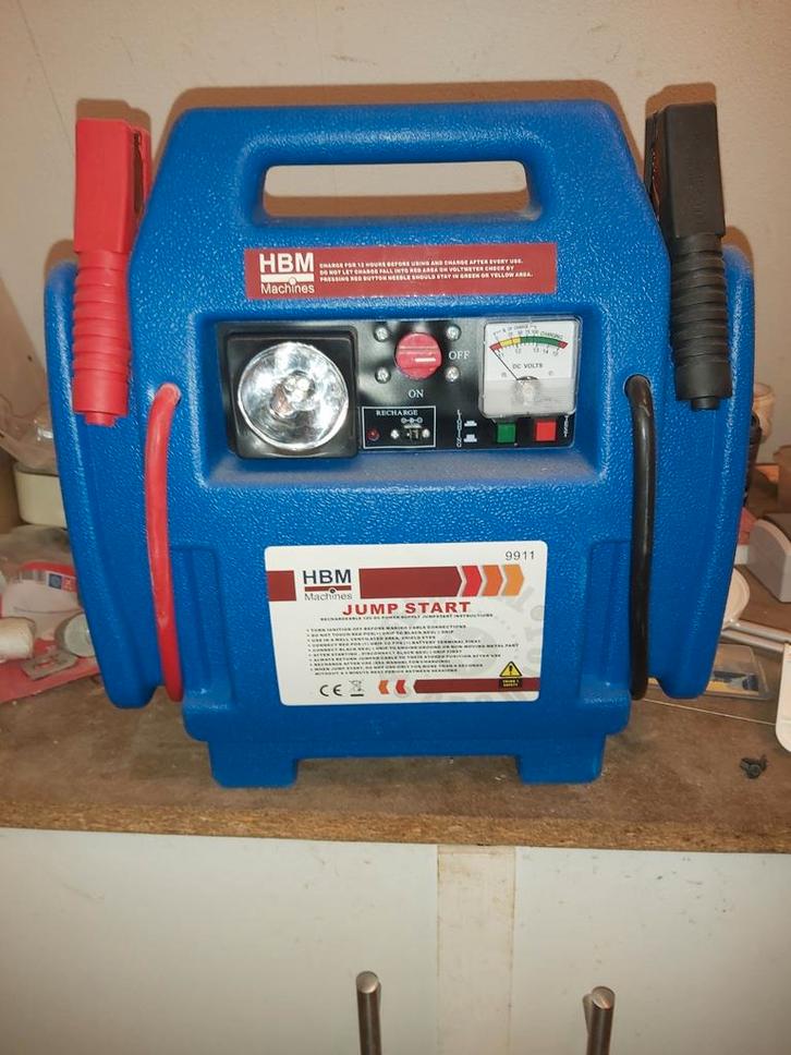 HBM Machines Jump Starter - Draagbare Starthulp, Auto diversen, Jumpstarters, Zo goed als nieuw, Ophalen of Verzenden