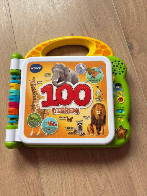 VTech 100 dieren boek, Kinderen en Baby's, Speelgoed | Vtech, Gebruikt, Ophalen of Verzenden