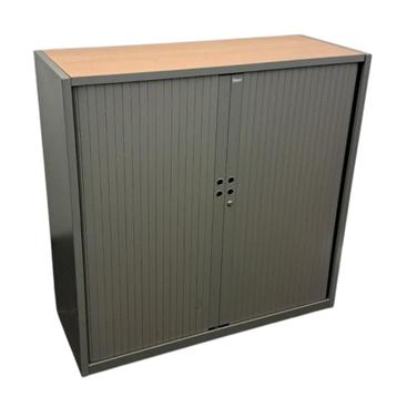 Gispen Meta Roldeurkast Zilvergrijs Beuken 120 x 120 x 47 beschikbaar voor biedingen