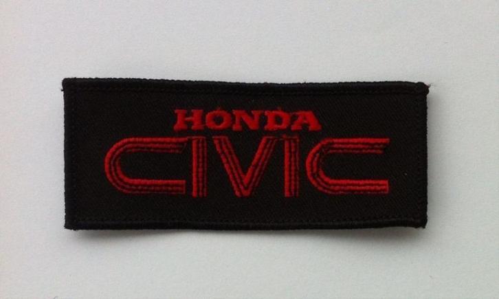 Honda civic patch badge opnaai embleem, Verzamelen, Automerken, Motoren en Formule 1, Nieuw, Auto's, Ophalen of Verzenden