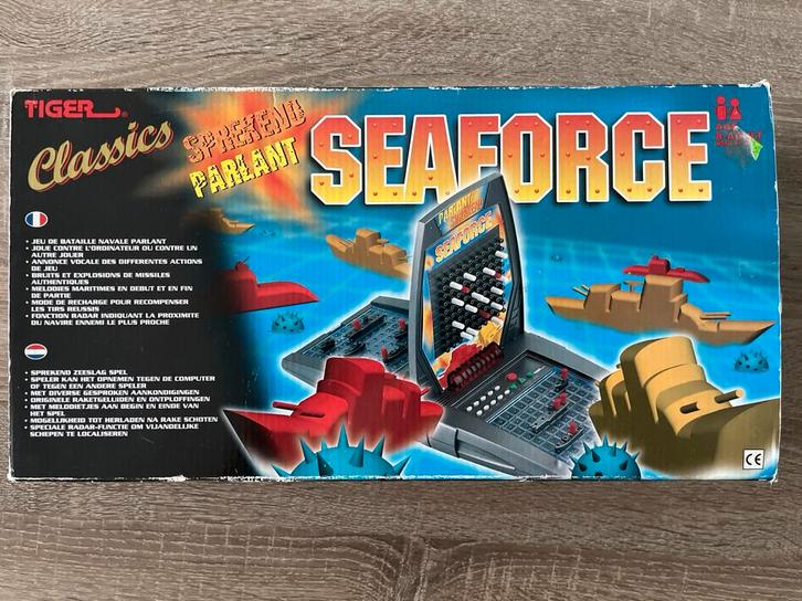 Seaforce (zeeslag) sprekend parlant electronisch!, Hobby en Vrije tijd, Gezelschapsspellen | Bordspellen, Gebruikt, Een of twee spelers