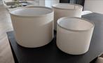 Lampenkappen set - 3 stuks, 25 tot 50 cm, Beige, Rond, Sfeervol