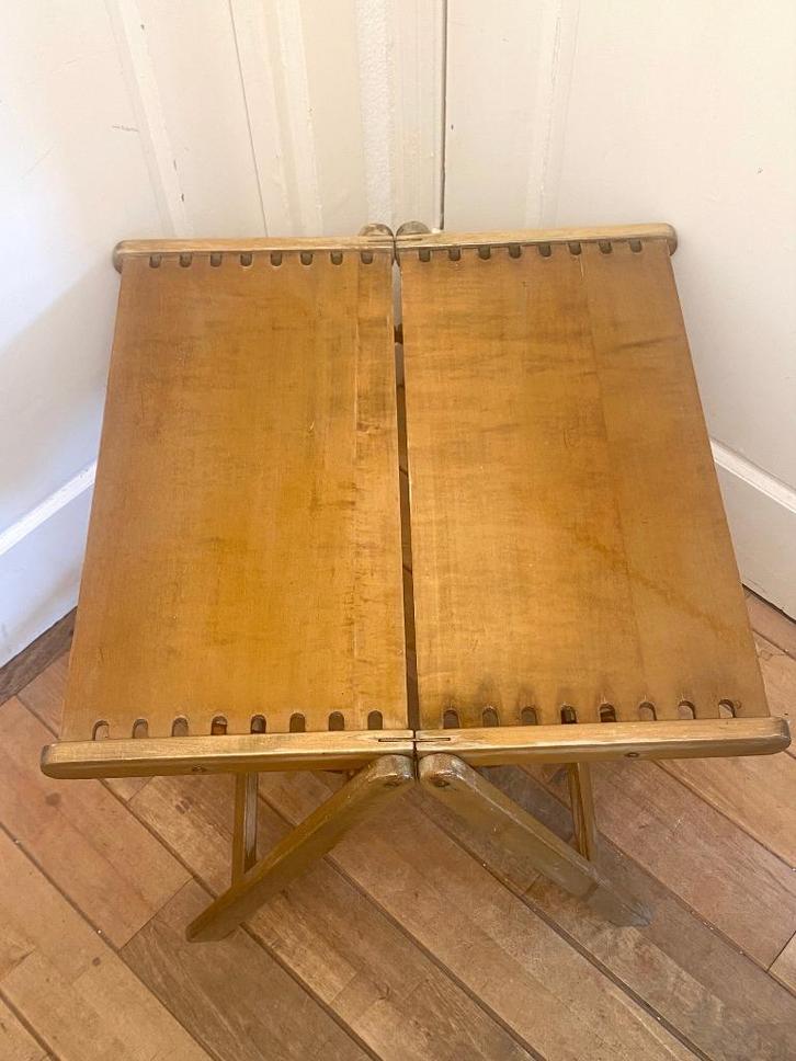 Vintage en origineel REX klaptafeltje van Niko Kralj (1957), Huis en Inrichting, Tafels | Bijzettafels, Gebruikt, Rechthoekig