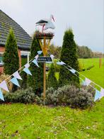 Geboorte ooievaar, ooievaarsnest, Kinderen en Baby's, Kraamcadeaus en Geboorteborden, Ophalen, Zo goed als nieuw