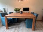 “Teak houten” eettafel 160-160 cm is nog als nieuw, Huis en Inrichting, Tafels | Eettafels, Gebruikt, 150 tot 200 cm, Ophalen of Verzenden