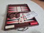 Vintage Backagammon Bordspel jaren 80 grote koffer 45cm, Backgammon, Ophalen of Verzenden, Drie of vier spelers, Nederland