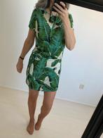 Jurk zomerjurk Ambika M lichtblauw groene varen bladeren, Maat 38/40 (M), Ophalen of Verzenden, Zo goed als nieuw, Knielengte