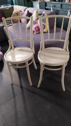 Witte bistrostoelen, Huis en Inrichting, Stoelen, Ophalen, Gebruikt, Wit, Eén