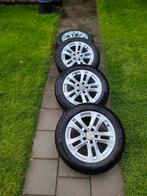 Mercedes C-klasse w204 16 inch  velgen met 4 seizoensbanden, Ophalen, Gebruikt, 16 inch, Banden en Velgen