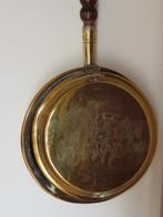 Antieke koperen bedverwarmer, koperen beddenpan, Antiek en Kunst, Antiek | Koper en Brons, Ophalen, Koper