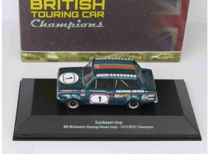 1972 Sunbeam Imp George Bevan Imp #1 Bill McGovern BTCC Cham, Hobby en Vrije tijd, Modelauto's | 1:43, Nieuw, Auto, Overige merken