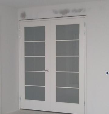 Dubbele deuren Verdilux E51G (kleur Wit mat glas) beschikbaar voor biedingen