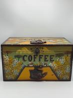 Vintage look koffie kist Grand Colombian Coffee, Ophalen of Verzenden, 50 tot 100 cm, Minder dan 50 cm
