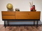 Dressoir, ladekast, lowboard, jaren 60, vintage, mid-century, 150 tot 200 cm, Teakhout, Ophalen of Verzenden, Zo goed als nieuw