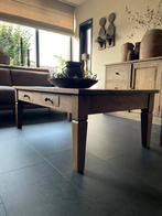 Landelijke salontafel met lades, Ophalen, 100 tot 150 cm, 50 tot 100 cm, Zo goed als nieuw