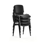 Nieuwe vergaderstoelen – 169 euro per 4 stuks!, Ophalen of Verzenden, Nieuw, Zwart, Vier