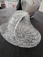 Kristallen mandje met handvat, Antiek en Kunst, Antiek | Glas en Kristal, Ophalen of Verzenden