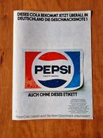 Pepsi advertentie, Verzamelen, Overige Verzamelen, Ophalen of Verzenden, Zo goed als nieuw