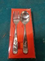kinderbestek vintage amefa lepel en vork nieuw, Ophalen of Verzenden, 'T Olde Gre-j, Info@toldegrej.nl, Endepoelstraat 20f Didam