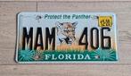 Nummerbord nummerplaat kentekenplaat Florida Panther, Ophalen of Verzenden, Gebruikt