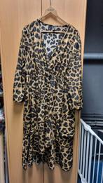 Leuke Shein panterjurk maat 52, Kleding | Dames, Jurken, Maat 46/48 (XL) of groter, Ophalen of Verzenden, Gedragen, Onder de knie