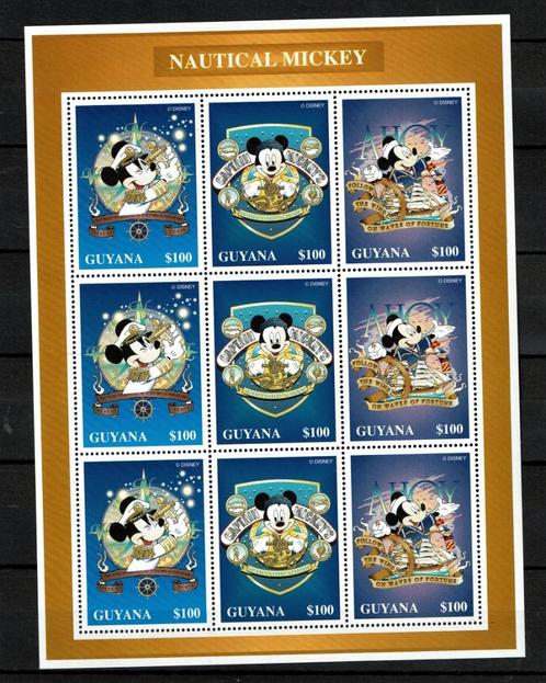 guyana 1996 pf blok disney mickey mouse, Postzegels en Munten, Postzegels | Thematische zegels, Postfris, Overige thema's, Ophalen of Verzenden