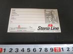 sticker label etiket ferry STENA LINE capelle a/d ijssel, Ophalen, Zo goed als nieuw, Bedrijf of Vereniging