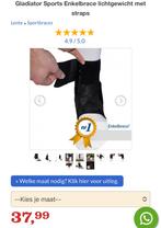 Gladiator nr.1 enkelbrace. Hoogste ondersteuning. Zgan., Ophalen of Verzenden, Zo goed als nieuw