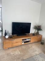tv meubel, Ophalen, Gebruikt, Eikenhout, 200 cm of meer
