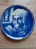 Vintage Delfts blauw bosch wandbord., Antiek en Kunst, Ophalen of Verzenden