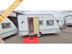 EIFELLAND 3 STAPELBED CARAVAN, VOORTENT 5 PERSOONS 1999, Caravans en Kamperen, Caravans, Standaardzit, Koelkast, Bedrijf, Tot en met 5