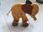 Houten Trekdier Olifant - Nieuw!, Ophalen of Verzenden, Nieuw, Duw- of Trekspeelgoed