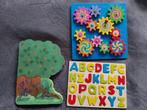 Houten puzzel pakket met Janod boom bord, Ophalen, Gebruikt