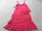 Ucollection fuchsia roze tricot jurk stroken/volants 38 / 40, Nieuw, Ucollection, Maat 38/40 (M), Ophalen of Verzenden